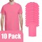 Gildan Unisex Safety Pink Crewneck T-Shirt Blanks for Crafting, Short Sleeve Printing Tee